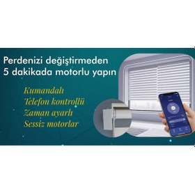 Resim Rovline Akıllı Perde Motoru Rv500 Stor Perde Kasaya Montaj 