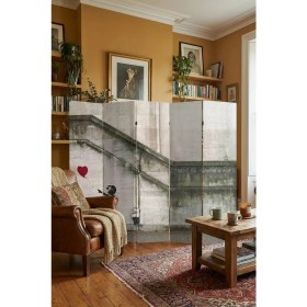 Resim Artavessa Dekoratif 5 Kanatlı Dijital Baskılı Kanvas Paravan - Seperatör - 200X180 cm - Model 1 
