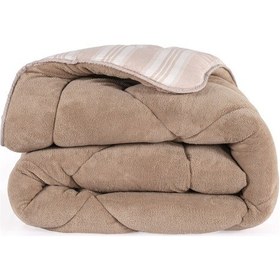 Resim Wellsoft Yorgan Tek Kişilik Soft Line Bej Bej 