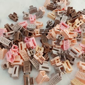 Resim 20 adet/50 adet Karışık Renkli Plastik Saç Tokaları, Sevimli ve Basit Düz Renk Saç Tutucuları, Küçük Oval Çizgi Film Tarzı Saç Klipsi 