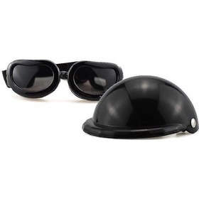 Resim Gözlükler Uv Korumalı Köpek Güneş Gözlüğü Evcil Köpek Gözlükleri Motosiklet Sert Güvenlik Şapkası Göz Baş Koruması 