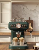 Resim Fressi EM-01 Ristretto Süt Köpürtücülü 20bar Basınçlı Espresso Latte Cappuccino Americano Makinesi 1,2Lt 