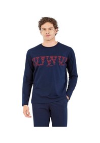 Resim Pierre Cardin 6068 Erkek Uzun Kollu Bisiklet Yaka Pijama Takımı Lacivert 