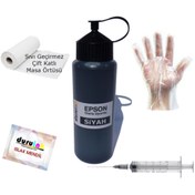 Resim Duruink Epson L100 L110 L300 500ml Siyah Black Mürekkep Ink Hediyeli Kartuş Dolum Mürekkebi 