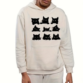 Resim Siyah Kedi Silüeti Ütüyle Yapışan Yamalar - DIY Tişörtler, Kot Pantolonlar, Maskeler ve Sırt Çantaları için Mükemmel 