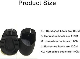 Resim Profesyonel Kaymaz Kauçuk At Nalı Çizmeleri At Bakımı Korur, XS 