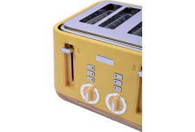 Resim Berghoff Gem Natural 4 Dilim Ekmek Kızartma Makinesi - 1630 W, Çift Kontrol Paneli, Paslanmaz Çelik 