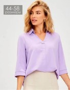 Resim Gulsun Dynasty Şık Ofis Büyük Beden Bluz 68562295 Violet 