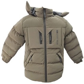 Resim Life For Moda Erkek Çocuk İçi Peluş Astarlı Çıkarılabilir Kapüşonlu Su Geçirmez Mont 2042 Haki Yeşili 