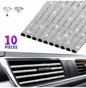 Resim Geeroyoo Otomobil Hava Çıkışı Pırlanta Dekoratif Şerit, Pvc Ve Rhinestone Malzeme, Koruma Ve Dekorasyon İşlevli 