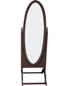 Resim Ayna OVAL Boy Kayın MDF model Oyma Nature Parlak CEVİZ El Yapım Ceviz 