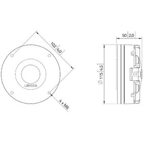 Resim Lavoce Dn14.30T Neodymium Tweeter Sürücü 
