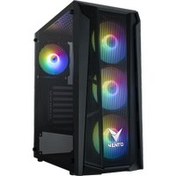 Resim VENTO VG15FE Mid Tower, 750W 80+ Siyah, Temperli Cam, RGB, ATX GAMING KASA 