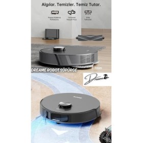 Resim Dreame L10S Pro Ultra 5.300 Pa Emiş Gücü Otomatik Mop Yıkama Çöp Istasyonlu Robot Süpürge 