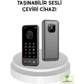 Resim Taşınabilir Akıllı Tercüme Cihazı - Gerçek Zamanlı Ses ve Metin Çevirisi 