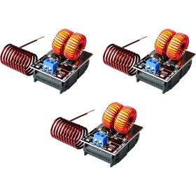 Resim Dadata 3x Mini Zvs Isıtma Makinesi 120W Frekanslı Indüksiyon Isıtma Kartı Modülü Sürücü Isıtı (Yurt Dışından) 