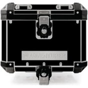 Resim Adventurer Motosiklet Arka Çanta Seti Mat Siyah Kaplama Sticker Etiket Modeli 