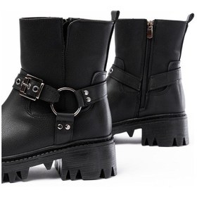 Resim 868-2015 Siyah Fermuarlı Günlük Kadın Bot Acı Kahverengi 