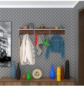 Resim Kenzlife Elbise Askılığı Karayemiş3 Cvz 26 114 12 Vestiyer Portmanto Askı Askılık 12 Adet Askı Ahşap 