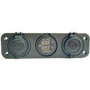 Resim Marin Çakmaklık+Usb Soketi+Voltmetre+Ampermetre 