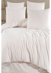Resim More Home Çift Kişilik Yorgan Seti + YastıkI Kılıfı Krem 