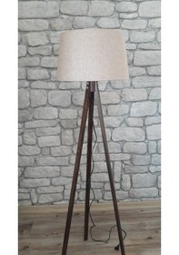 Resim Düz 3 Ayaklı Lambader, Abajur,Köşe Aydınlatması(149575475) 