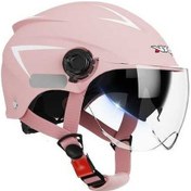 Resim Wholesale00 Yaz Motosiklet Güneş Koruyucu Pembe Çift Ayna Kaskı Evrensel Pembe 