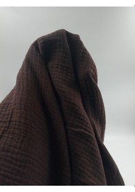 Resim Lüks Müslin Kumaş Acı Kahverengi 