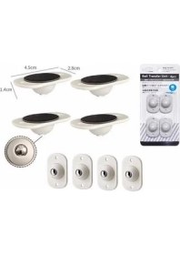 Resim Hane216 Pratik Eşya Kaydırma Aparatı Taşıyıcı Bilyeli Teker 4'lü Set 