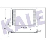 Resim KALE 342570 Klima Radyatoru Kondenser (Opel: Astra F 1.4 I / 1.6 / 1.7Td / 1.7D 1.6 Si / 2.0I (91-98) 1618012 (WP732775) 