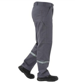 Resim Gabardin Pantolon 16/12 %100 Pamuk Reflektörlü Kargo Cepli Gri Yazlık 42 Beden 