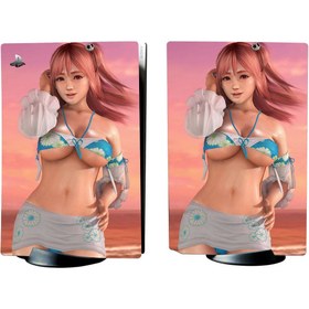 Resim Kt Grup Anime Kız Playstation 5 Standart Kasa Dijital Versiyon Full Sticker Kaplama Seti 