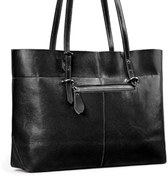 Resim Siyah Renk Hakiki Deri Kadın Tote Omuz Çantası By Erhantoy Siyah 