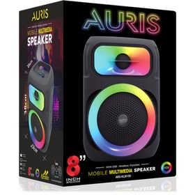 Resim Auris KLN130 25W 8 inç Mikrofonlu RGB Bluetooth Hoparlör 