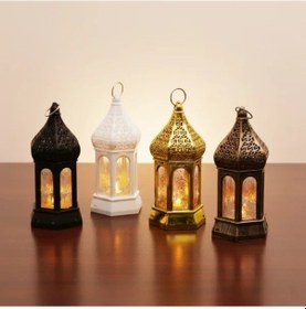 Resim Uslucan Alışveriş Ramazan Temalı Büyük Altıgen Kapalı Kubbe Led Lamba Renk 