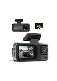 Resim Gateesat 32 Gb Kartlı 3 Kanallı Araç Kamerası Gece Görüş G-sensor Park Modu 