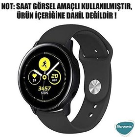 Resim Microsonic Amazfit Active Silicone Sport Band (Amazfit Active ile Uyumlu Kordon, Akıllı Saat Kayışı) 