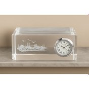 Resim Periboia İstanbul Tasarımlı Kristal Saatli Biblo 