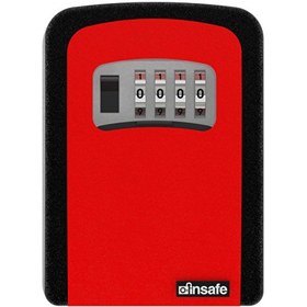 Resim Insafe ISC803KEY Şifreli Anahtar Kutusu - Anahtar Dolabı - Kasa - Kırmızı 