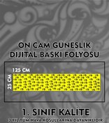 Resim 3M Joker HAHA Ön Cam Güneşlik Folyo / Dijital Baskı / Yapışkanlı Folyo / Araç Sticker / 