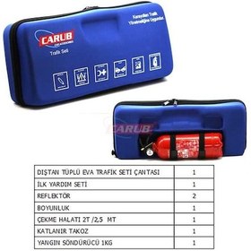 Resim Tp Trafik Seti 1 Kg Ysc Li Lüx Eva Mavi Çantalı 