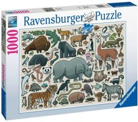 Resim Ravensburger 1000 Parça Puzzle Vahşi Hayvan 168071 