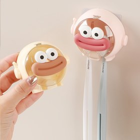 Resim Banyo için Diş Fırçası Tutucu, Diş Fırçası Saklama Rafı, Çok Fonksiyonlu Duvar Askısı, Diş Fırçası Saklama Düzenleyici, Banyo Aksesuarları, Ev Dekoru, Ev için Mobilya 