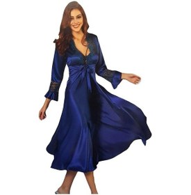 Resim Pierre Cardin Kadın Altılı Saten Çeyiz Seti 6025 - Lacivert 