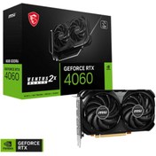 Resim MSI Geforce Rtx 4060 Ventus 2x Black 8g Gddr6 128bit Dx12 Dlss 3 Gaming (OYUNCU) Ekran Kartı 