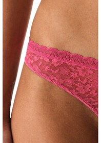 Resim Penti Fuşya Easy Lace Dantel V Model Brazilian Külot 