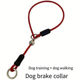 Resim Dayanıklı Kırmızı Köpek P-Tasma Metal Halka & Yastıklı Sap ile - Büyük, Orta & Küçük Köpekler için Anti-Çekme Eğitim Boyun Kapağı - Yürüyüş & Eğitim Seansları için Dayanıklı & Rahat, Köpek Tasması 