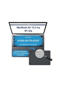 Resim Macbook Air M1 Kılıf 13inç Marble11nl Touchıdli M1 Air A2337 A2179 A1932 İle Uyumlu Krem 
