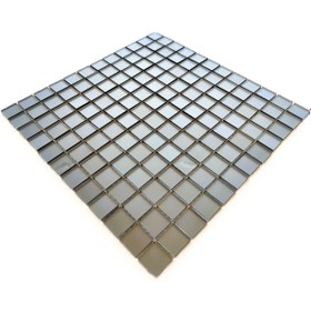 Resim MozaiKristaL Mutfak tezgah arası ve iç dekorasyon için 23x23mm Mat Füme Ayna Kristal Mozaik. ( 1 m2 Fiyatıdır ) 