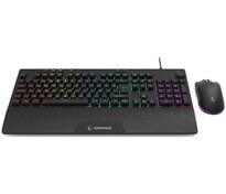 Resim Rampage Eclipse Q Türkce RGB Kablolu Oyuncu Klavye Mouse Seti Siyah 